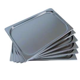 LCE 6pks Stainless Steel GN Pan Full Size 1/1 Gastronorm Pan 20mm Depth (Pack of 6)