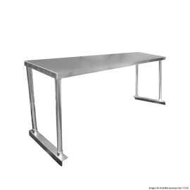 Single Tier Workbench Flat Feet Overshelf 450mm High