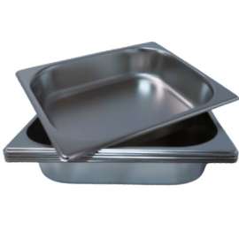 LCE 6pks Stainless Steel GN Pan Half Size 1/2 Gastronorm Pan 65mm Depth (Pack of 6)