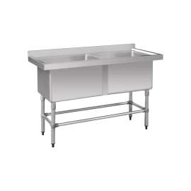 1410-6-DSB Stainless Steel Double Deep Pot Sink