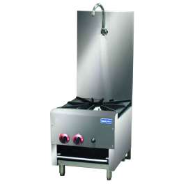 Gasmax Benchtop LPG 2 Burners Cook Top with Faucet 465mm Width  - RB-1BLPG