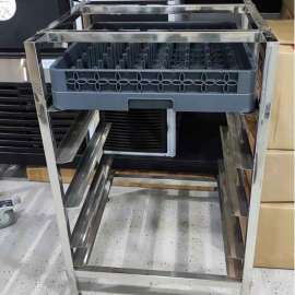 4 tiers dishwasher basket trolley 550x520x850mm 406227