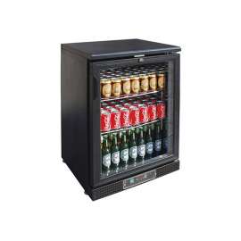 Single Glass Door Black Drink Cooler 