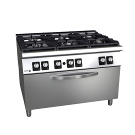 900 Series Natural Gas 6 Burner with Gas Oven - C-G961OPH