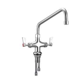 3Monkeez Guardian Dual Hob Mount Tap Body w/ 12" Swivel Spout T-3MDH12