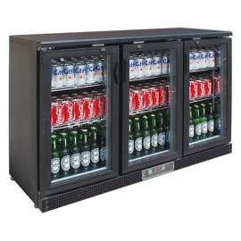 3 door glass drink cooler