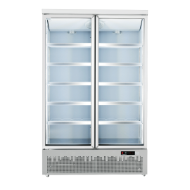 Thermaster Double Glass Door Upright Drink Fridge Bottom Mounted - LG-1000GBM
