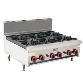 Gasmax Benchtop LPG 6 Burner Cooktop 900mm Width - RB-6ELPG