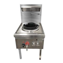 Gasmax Freestanding Nature Gas Double Waterless Wok Chimney Burner 600mm Width - WW-1NC