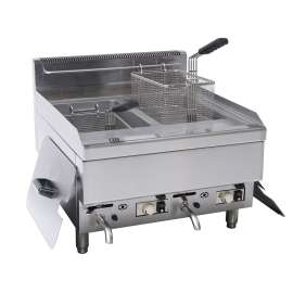 Gasmax Benchtop LPG 2x10L Fryer 600mm Width - JUS-TRC-2LPG