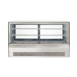 Bonvue Benchtop Square Glass Cake Display Fridge 2 Tier 1200mm - GN-1200RT
