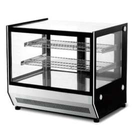 Counter top square glass hot food display - GN-660HRT