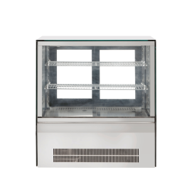 Bonvue Benchtop Square Glass Cake Display Fridge 2 Tier 660mm - GN-660RT
