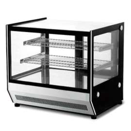 Counter top square glass hot food display - GN-900HRT