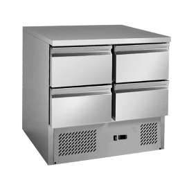 Thermaster Four Drawers Compact Workbench Fridge - GNS900-4D