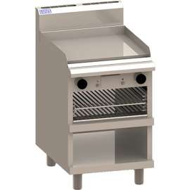 LUUS Freestanding Natural Gas Hotplate Griddle Grill and Toaster 600mm Width- GTS-6