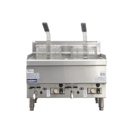 Gasmax Benchtop Natural Gas 2x10L Fryer 600mm Width - JUS-TRC-2