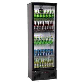 LCE Single Glass Door Black Upright Drink Fridge - LC-310E