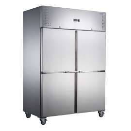 Stainless Steel Four Door Upright Fridge