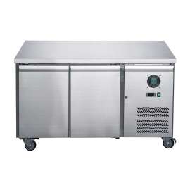 Stainless Steel Two Door Bench Fridge - LD2100TN