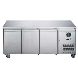 Stainless Steel Three Door Bench Freezer - LD3100BT