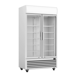 Thermaster Large Two Glass Door Colourbond Upright Drink Fridge - LG-1200P