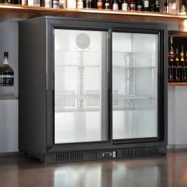 Under Bench Two Sliding Door Bar Cooler - LG-208SC