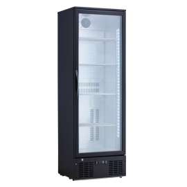 LCE Single Glass Door Black Upright Drink Fridge - LC-310E