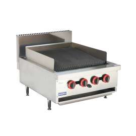 Gasmax Benchtop Natural Gas 4 Burners Char Grill Top 610mm Width - QR-24E