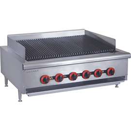 Gasmax Benchtop LPG 6 Burners Char Grill Top 915mm Width - QR-36ELPG