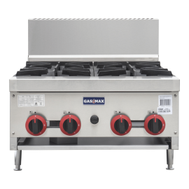 Gasmax Benchtop Natural Gas 4 Burners Cooktop Stove Cooker 600mm Width - RB-4E