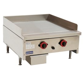 Gasmax Benchtop  LPG 2 Burner Hotplate Griddle Grill 610mm Width- RGT-24ELPG