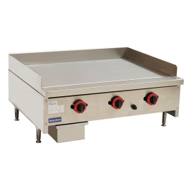 Gasmax Benchtop LPG 3 Burner Hotplate Griddle Grill 915mm Width - RGT-36ELPG