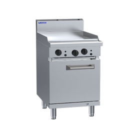 LUUS Freestanding Natural Gas/LPG 600mm Hotplate Griddle Grill with Gas Oven 600mm Width - RS-6P