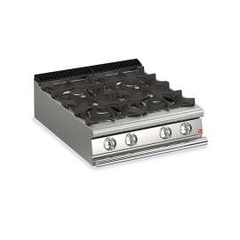 Baron Benchtop Natural Gas 4 Burners Cooktop Stove 800mm Width - Q70PC/G8005