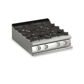Baron Benchtop Natural Gas 4 Burners Cooktop Stove 800mm Width - Q90PC/G8005