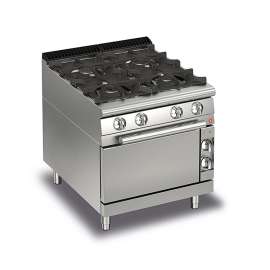 Baron Freestanding Natural Gas 4 Burners Gas Cooktop with Gas Oven 800mm Width - Q70PCF/G8005
