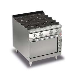 Baron Freestanding Natural Gas 4 Burners Gas Cooktop with Electric Oven 800mm Width - Q70PCF/GE8005