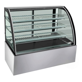 
Bonvue Freestanding Curved Glass Cake Display Fridge 4 Tier 900mm - SL830
