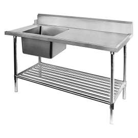 SSBD7-1500L/A - Left Inlet Single Sink Dishwasher Bench