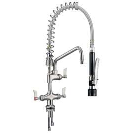 3monkeez Compact Dual Hob Mount Pre-Rinse - T-3M53058-C