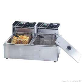 Benchstar Benchtop Electric 12L Double Tank Deep Fryer 580mm Width -TEF-82KW