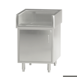Modular System Single Door Stainless Steel Cabinet with Splash Guard - WCB8-0600