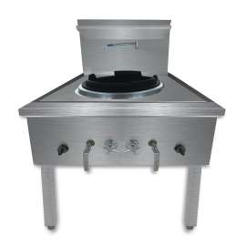 Gasmax Freestanding LPG Double Waterless Wok Duck bill Burner 600mm Width - WW-1L