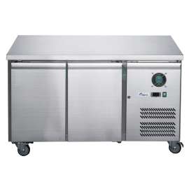 FED-X Solid Two Door Bench Fridge Stainless Steel 282L - XUB7C13S2V