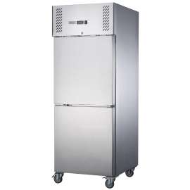 FED-X Solid S/S Two Door Upright Fridge - XURC600S1V