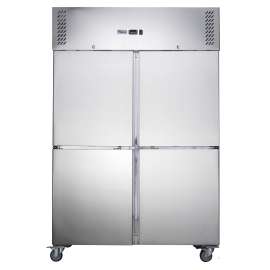 FED-X Solid Four Door Upright Fridge Stainless Steel 1200L - XURC1200S2V