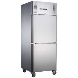 FED-X Solid Two Door Upright Freezer Stainless Steel 388L - XURF600S1V