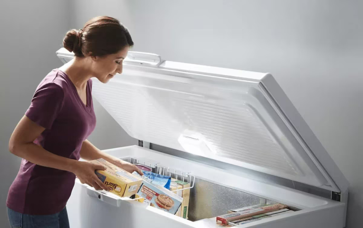commercial chest freezer