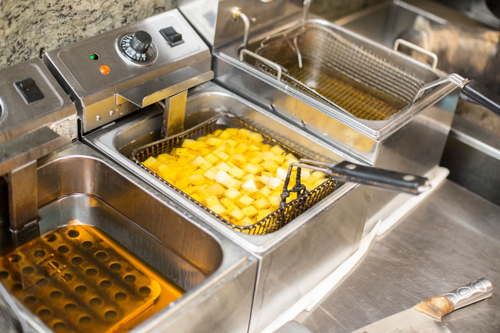 Deep Frying Food